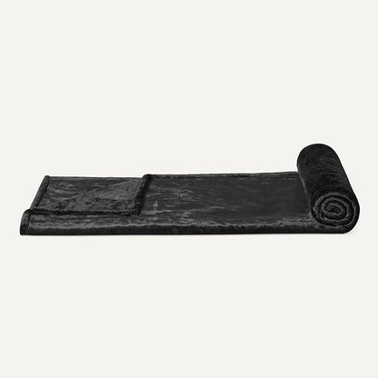 Basics Soft Fleece Throw Blanket, Lightweight Cozy Blanket for Couch & Sofa, 50 x 60 Inches, Black