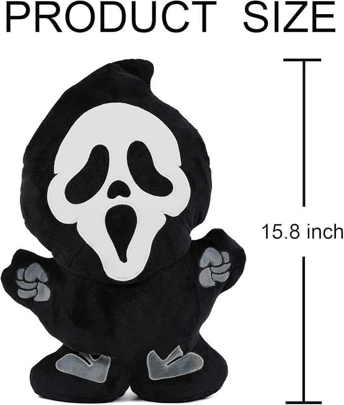 GAGEC Halloween Ghost Pillow Funny Spooky Ghost Throw Pillows 15.8 Inch Halloween Home Sofa Decorations Horror Decor for Friends Family
