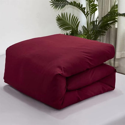 Houseri Burgundy Comforter Sets Full Wine Red Bedding Full Size Noble Bordeaux Red Vintage Bed Sets Teen Girls Women Farmhouse Shabby Chic Soft Comfy Dark Red Quilts Full