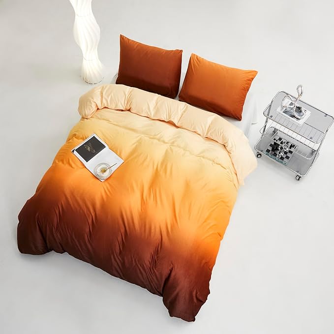 CLOTHKNOW Dark Yellow Fluffy Queen Comforter Set Velvet Bedding Comforter Sets Dark Yellow Queen Comforter Soft Caramel Comforter Sets Queen