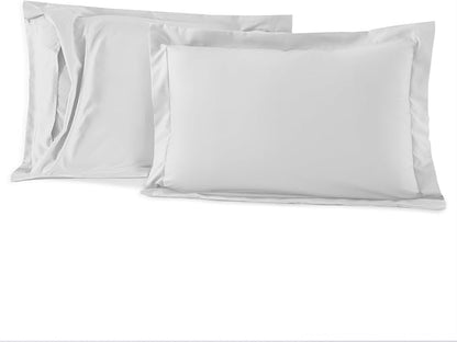 Elegant Comfort 3-Piece Box Stitched Down Alternative Comforter with Shams - Ultra Soft for All Season Duvet Insert with Corner Tabs, Plush Cozy 3PC Comforter Set, Oversize King, White