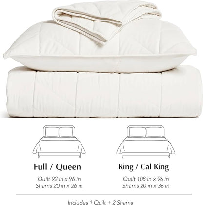 EVERGRACE 3 Pieces Luxurious Queen Velvet Quilts, Ultra Soft Lightweight Velvet Comforter Set, Matelasse Oversized Diamond Bedspread Coverlet for All Season with 2 Shams, Cream White, 92"x96"