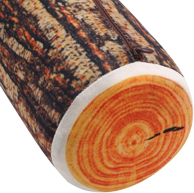 Natural Wood Design Tree Trunk Log Cushion Soft Chair Cushion Pillows Gift Home Sofa Cushion (style2)