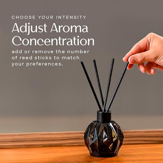 AromaPlan Reed Diffuser, Fresh & Clean Scent Diffuser (8.45 fl oz, 250ml)- Luxury Reed Diffusers Set for Home- Includes Reed Diffuser Sticks & Fragrance Oil in a Glass Bottle