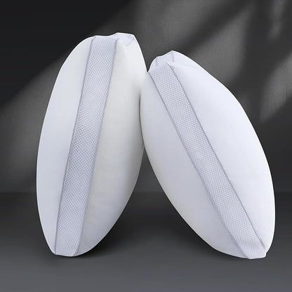 Goose Down Bed Pillows King Size Set of 2 (White), Hotel Collection Pillows for Sleeping, Gusseted Pillow for Side, Back, or Stomach Sleepers, 20" x 36"