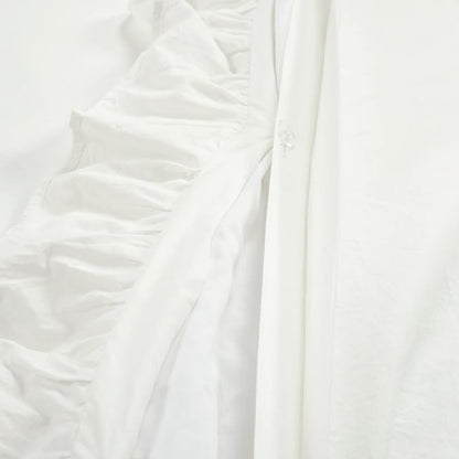 Lush Decor Ella Ruffle Lace 100% Cotton Duvet Cover, 3 Piece Set, King, White - Cute Duvet - King Bedding Set - Gray Bedding - Coquette Decor - Ruffle Trim - White Lace Trim