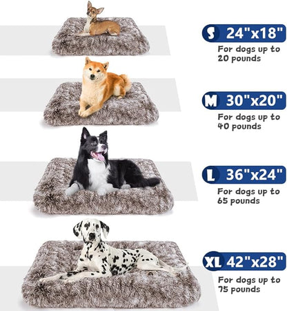 ULIGOTA Dog Crate Pad for Large Dogs, 36 inch, Deluxe Plush Anti-Slip Pet Bed, Fully Kennel Pad