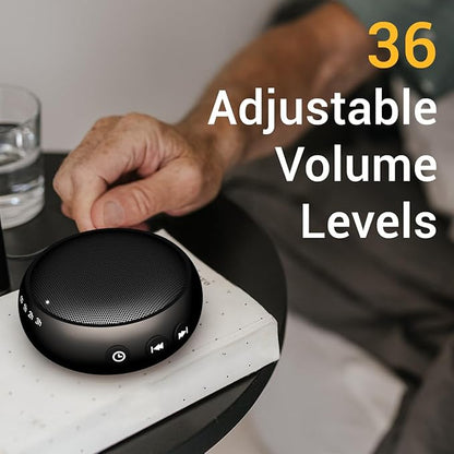SoundMe Pink Noise Machine Sound Machinie with 30 Soothing Natural Sounds 36 Volume Portable Travelfor Sleeping Brown Noise Machine for Baby Kids Adults Noise Canceling Machine for Office Privacy