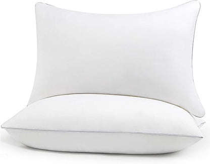 HIMOON Bed Pillows for Sleeping 2 Pack,King Size Cooling Pillows Set of 2,Top-end Microfiber Cover for Side Stomach Back Sleepers