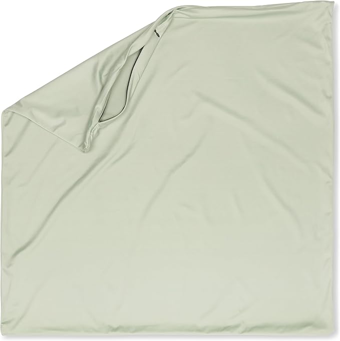PILLOWY 16"x16" Throw Pillowcases (Cover Only) - 85/15 Nylon, Spandex - Luxurious, Silky, Stretchy & Soft - 1Pcs Solid Color - A Perfect Choice for Couch Chairs Sofa Bed Adult/Kids Bedroom, Cadet Grey