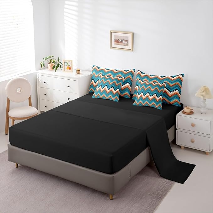 Erosebridal 7 Pcs Western Aztec Twin Comforter Set with Sheets Rustic Farmhouse Bed in A Bag Vintage Southwestern Tribal Bedding Sets for Women Men Exotic Bohemian Geometric Bed Set