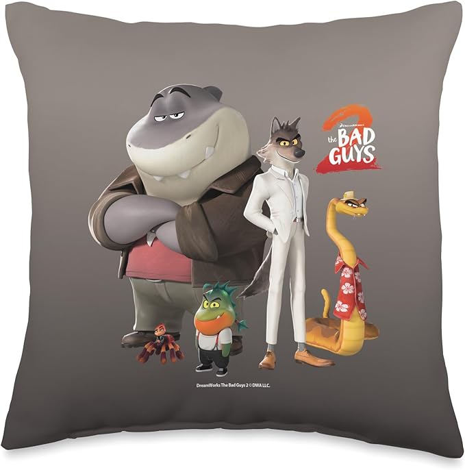 2 The Original Bad Guys Throw Pillow