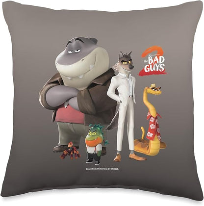 2 The Original Bad Guys Throw Pillow