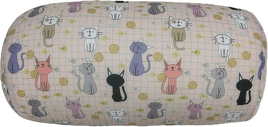 Bookishbunny Microbead Cylinder Bolster Roll Pillow 13" x 7" (Cats)