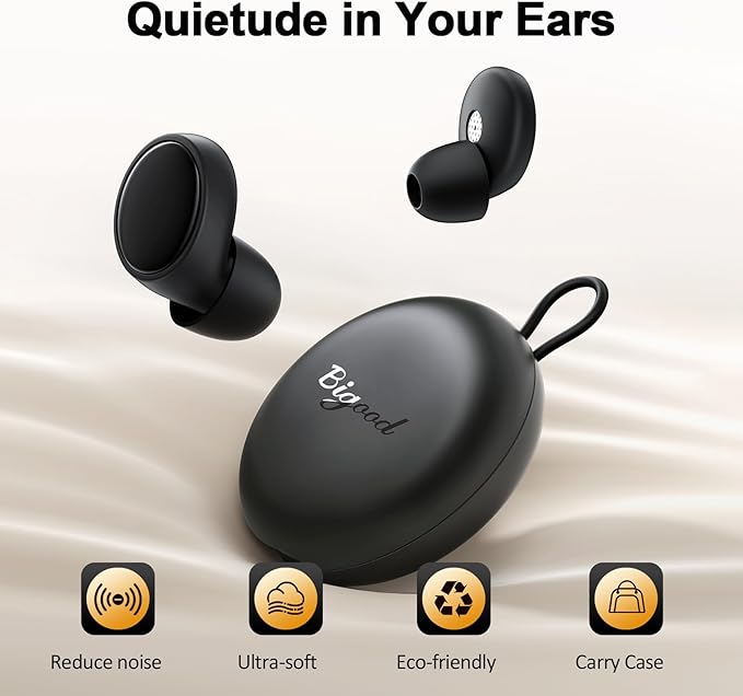 55dB Ear Plugs for Sleeping Noise Cancelling, Noise Reduction Earplugs for Sleep, Snoring, Reusable Noise Cancelling Ear Plugs for Concerts, Work, Airplane, Silicone Sleep Earplugs with 8 Tips Black