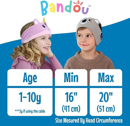 Original Toddler & Kids Headphones - Bluetooth Wireless & Wired Headband - Comfortable Fit - Safe Volume Limited - Adjustable for Travel, Learning, and Sleep (Sparkle The Unicorn)