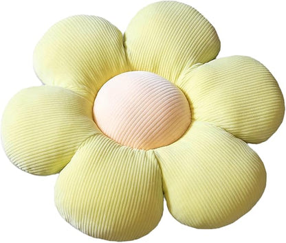 Flower-Shaped Cute Pillow, Flower Cushion, Reading Pillow and Leisure and Comfortable Pillow, Car Cushion (Light Green, 40cm*40cm)