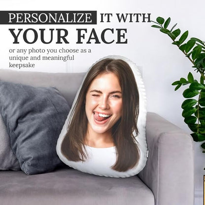 Ships Next Day, Made in USA, Custom Pillow from Photo - Shaped Cutout Personalized Pillow - Dog/Cat/Family/Friends Face/Cars/Logos - Double Sided - 8 Sizes -Funny Pillows - Pet Memorial (32 Inch)