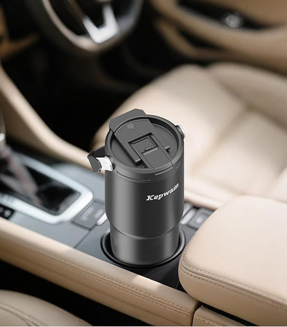 Kepwam T3 Self-Heating Travel Mug 20oz, Temperature-Controlled Coffee Warmer Mug, Smart Travel Coffee Mug Keep Coffee Drinks Hot, Heated Mug Great for Driver Outdoor Fits Car Cup Holders