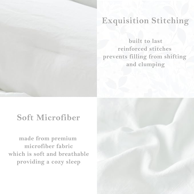 PERFEMET White Ruffle Comforter Set Full Size Multi Layers Ruffled Farmhouse Bedding Set Washed Microfiber Kids Bed Sets for Girls Boho Chic Preppy Bedding Set, 3 Pieces (White,Full)