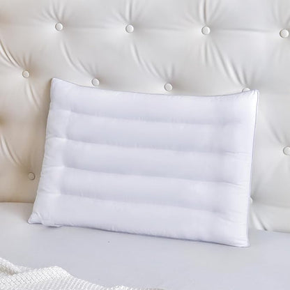 Thin Pillow for Stomach and Back Sleeper Low Pillow Flat Bed Pillow Flat Design Pillows Ultra Slim 2.5 Inches Deeper Sleep (Pack of 1)