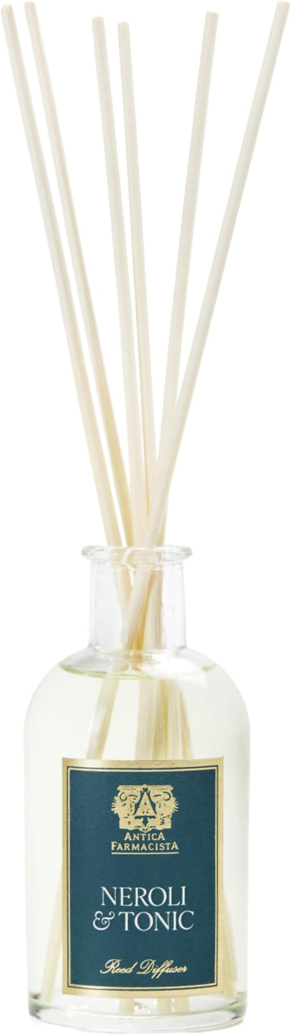Antica Farmacista Home Ambiance Diffuser - Long-Lasting Reed Scent Diffuser - Luxury Room Freshener Gift - Neroli & Tonic, 3.4 fl oz