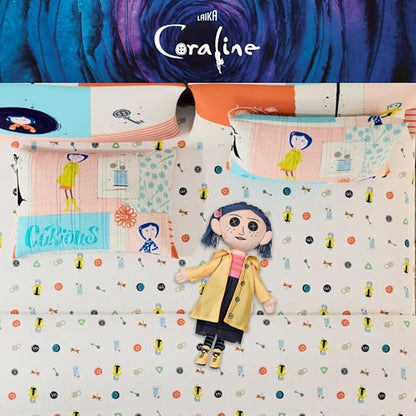 Coraline Cuddle Pillow Plush, Kids Bedding Super Soft Plush Pillow, (Officially Licensed Product) by Franco