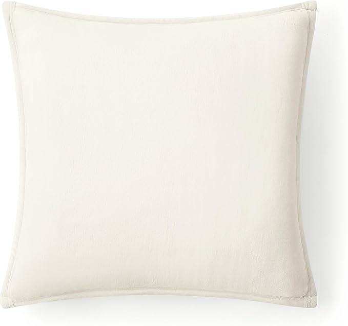 UGG Coco 2-Pack Decorative Pillows - Soft & Plush Throw Pillow Inserts with Throw Pillow Covers - Perfect for Sofa, Bed, Living Room Decor or Home Decor, 20" x 20", White Snow