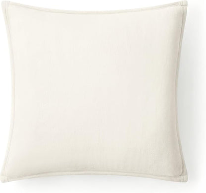 UGG Coco 2-Pack Decorative Pillows - Soft & Plush Throw Pillow Inserts with Throw Pillow Covers - Perfect for Sofa, Bed, Living Room Decor or Home Decor, 20" x 20", White Snow