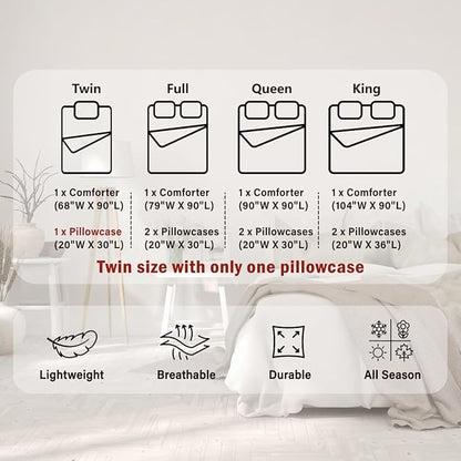 Western Bedding Comforter Set Full Size,America Southwest Aztec Tribal Quilted Duvet 3pcs for Teens Kids Girls Women Bedroom Decor,Rustic Red Brown Duvet Insert with 2 Pillowcases