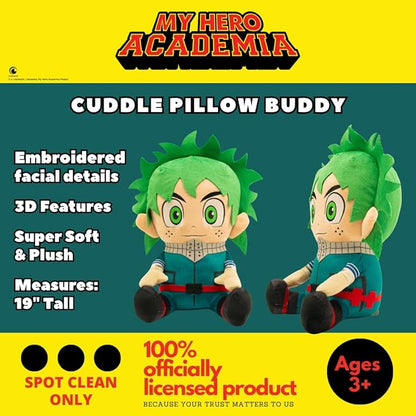 Collectibles My Hero Academia Izuku Midoriya Anime Super Soft Cozy Decorative Cuddle Pillow, (Officially Licensed Product) By Franco