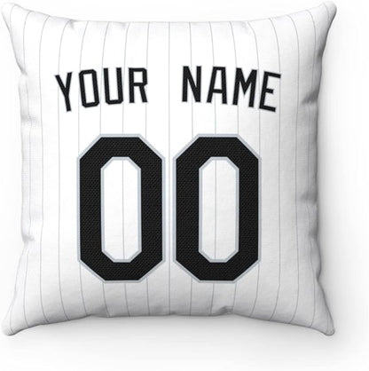 Throw Pillow Chicago Personalized Custom Any Name and Number for Men Women Boy Gift