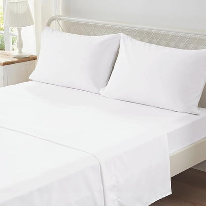 Zzlpp King Comforter Set 7 Pieces, White Seersucker Bed in a Bag with Comforter and Pillowcases, All Season Bedding Sets with 1 Comforter, 2 Pillow Shams, 2 Pillowcases, 1 Fitted Sheet