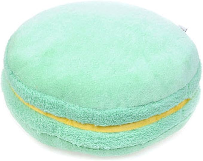 ChezMax Macaron Pillow Plush Back Bolster Cushion Microbead Throw Pillow Case Round Seat Cushion Home Decor Pillow for Sofa Bedroom Office Dormitory Car 14.5" Honeydrew Green