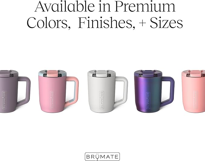 BrüMate Müv - 15oz 100% Leak Proof Insulated Coffee Mug with Handle & Lid - Stainless Steel Coffee Travel Mug - Double Walled Coffee Cup (Prickly Pear)