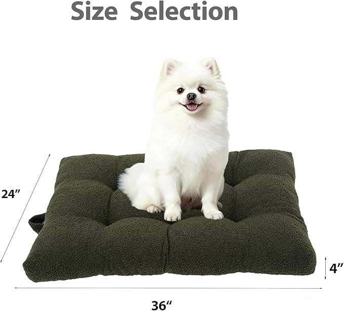 Washable Dog Couch Bed, Pet Sofa with Removable Cushion & Non-Slip Bottom, Orthopedic Plush Furniture for Medium/Large Dogs,Cat & Dog Loveseat.(Green)