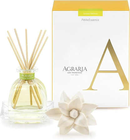 AGRARIA PetiteEssence Flower and Reed Diffuser Set, Hand Crafted Sola Flower Botanical Home Fragrance Diffuser, Scented Oil Reed Diffuser,Flower and Reed Diffuser Gift Set for All Occasions