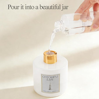 Chloefu LAN Luxury Hotels Scented Oil Diffuser Refill 6.76 fl oz Natural Essential Oil, Ideal for Living Rooms, Bedrooms, Hotels, or Offices