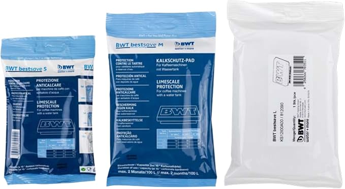 BWT Bestsave L Limescale Protection Pad For Coffee Machine And Espresso Machine - Capacity Upto 4 Months or 200 liters
