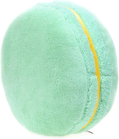 ChezMax Macaron Pillow Plush Back Bolster Cushion Microbead Throw Pillow Case Round Seat Cushion Home Decor Pillow for Sofa Bedroom Office Dormitory Car 14.5" Honeydrew Green