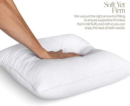 Looms & Linens Extra Long Lumbar Pillow Insert for 12x36 inch Lumbar Pillow Filler for Side Sleeper - Made in USA Rectangular Pillow Forms Set of 2 Throw Pillows for Couch