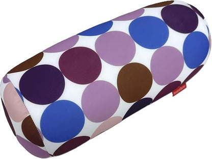Bookishbunny Microbead Cylinder Bolster Roll Pillow 13" x 7" (PurpleCircle)