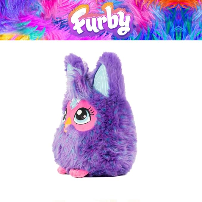 Furby Purple Plush Cuddle Pillow, Super Soft & Cozy, (Officially Licensed Product) by Franco Collectibles
