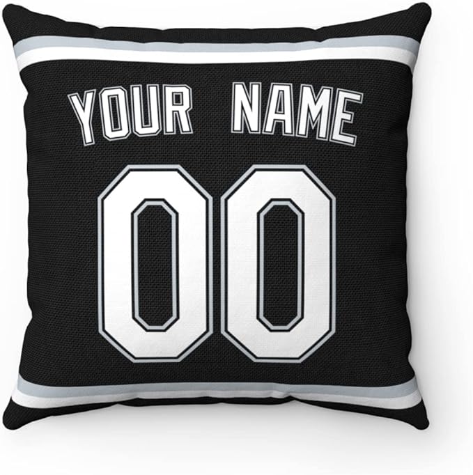 Throw Pillow Chicago Personalized Custom Any Name and Number for Men Women Boy Gift