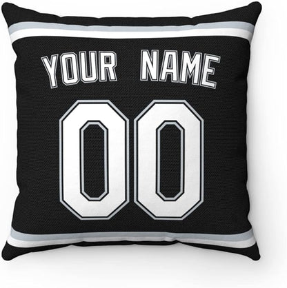 Throw Pillow Chicago Personalized Custom Any Name and Number for Men Women Boy Gift