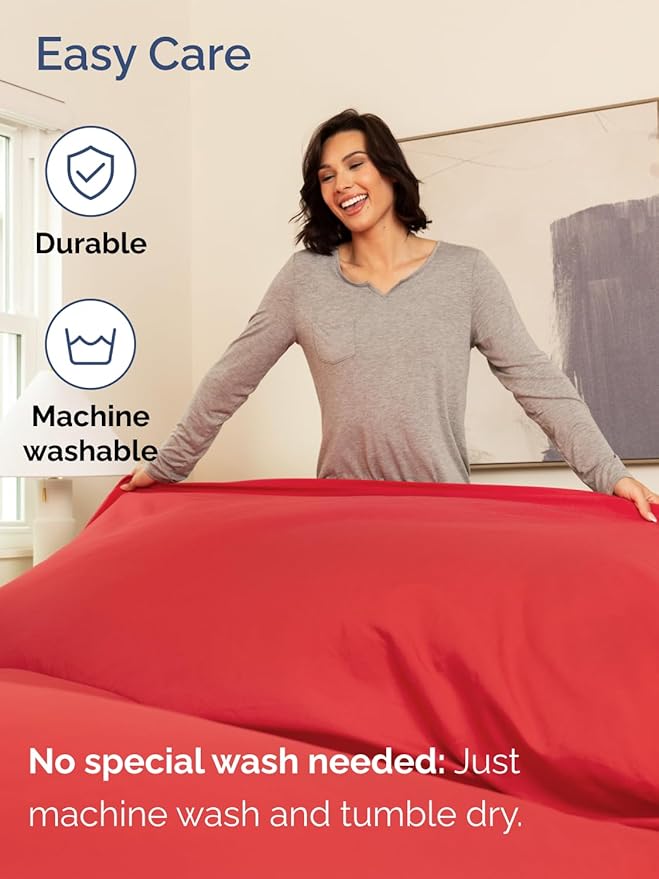 Extra Deep King Sheet Set - 6 Piece Breathable and Cooling Sheets - Hotel Luxury Bedding for Women, Men, Kids & Teens - Easy & Secure Fit - Soft, Wrinkle Free and Comfy with Extra Deep Pockets - Red