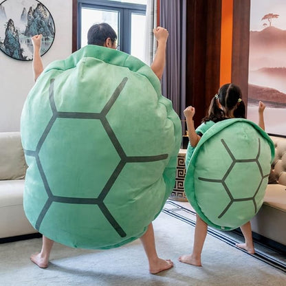 Srutirbo Wearable Turtle Shell Pillow, Removable Oversized Doll Stuffed Animal Costume Plush Toy Funny Dress Up,Creative Gift for Boys Girls Adults (40 in, Green)