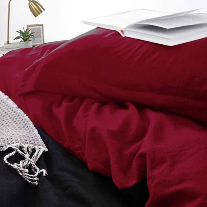 ETDIFFE Black Red Queen Size Comforter Set, 3 Piece Soft Bedding Set - Lightweight All Season Microfiber Down Alternative Bed Comforter with 2 Pillow Shams for Women Men