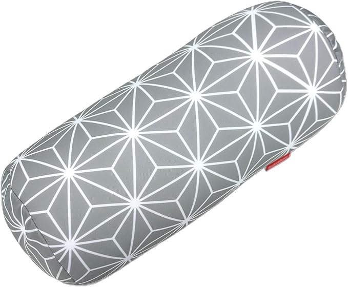 Bookishbunny Microbead Cylinder Bolster Roll Pillow 13" x 7" (FireworkGray)