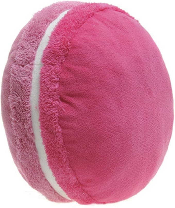 ChezMax Macaron Pillow Plush Back Bolster Cushion Microbead Throw Pillow Case Round Seat Cushion Home Decor Pillow for Sofa Bedroom Office Dormitory Car 14.5" Gradient Pink